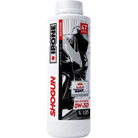 Aceite sintético para motos Ipone Shogun 0W30 1l 4T. Máxima protección para el motor.