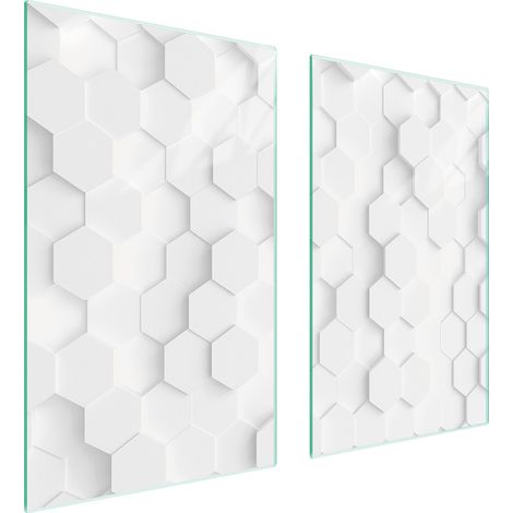 PLACA PROTECTORA DE VIDRIO PARA ESTUFA 75x52 BLANCA (1/5)
