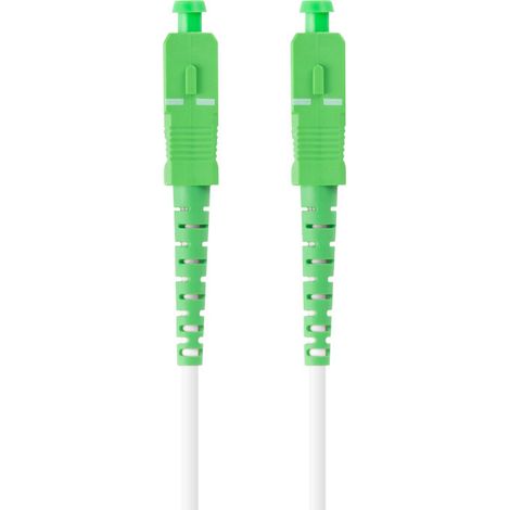 Lanberg SM SC/APC-SC/APC SIMPLEX 3,0 mm LSZH G657A2 25 m weißes Glasfaser-Patchkabel