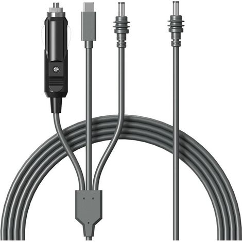 Câble mini Starlink 3 en 1 3 m USB-C haute vitesse, chargeur de voiture, câble de remplacement CC vers CC pour mini-batterie externe Starlink, rallonge d'alimentation étanche. (1/5)