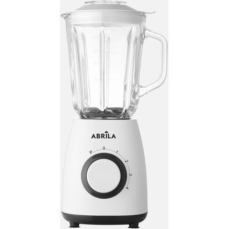 Batidora de vaso prada blanco/gris 1000w 4veloc+pulso 4hojas ac.inox.1,5l jarra cristal protecc.sobrecalentamiento 38,5x19x17cm