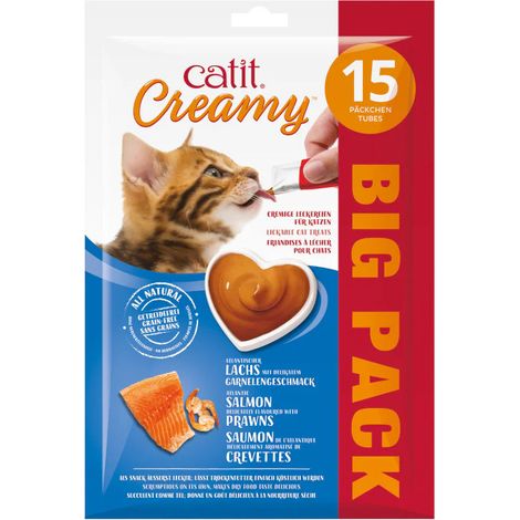 Snacks cremosos para gatos Catit Creamy – 15 Tubos