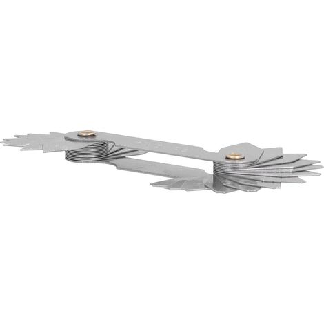 Jauge de pas de filetage métrique en pouces avec lame intégrée, outil de mesure, accessoires R0,3–1,5 mm (1/5)