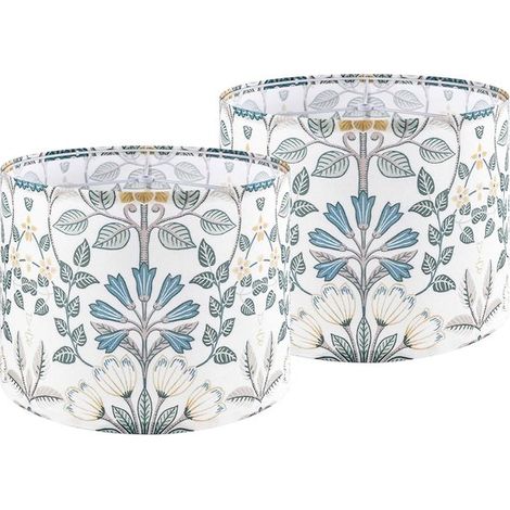 Paquete de 2 piezas: funda lámpara, de fibra de poliéster estampada de planta, candelabro DIY, 33,02 cm superior 33,02 cm inferior 25,40 cm de (1/5)