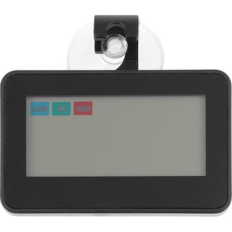 Thermomètre de réfrigérateur de bureau, hygromètre de bureau, hygromètre d'ambiance, hygromètre électronique de cuisine-7x.4.5cm-Black