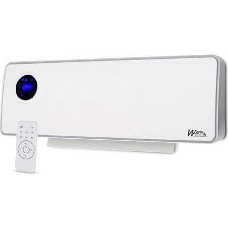 Wandheizung elektrisch - 2000W - WARM TECH - Keramik - 240V - Bis zu 50m3 - Weiß (1/5)