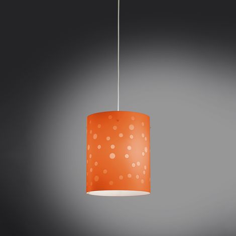 Sospensione Moderna Pois Polilux ® Arancione 1 Luce E27 D27Cm