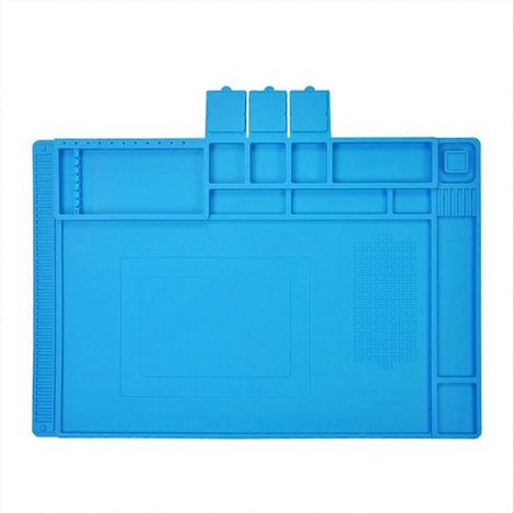Tapis en silicone pour station de soudage, réparation de téléphones, établi d'ordinateur (1/5)
