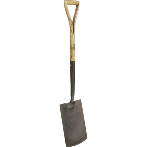 JCB 120 x 250mm Heritage Garden Spade, Heavy-Duty Steel Blade, Ash Wood Split YD Handle (1/5)
