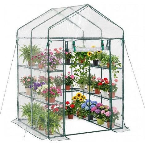 Serre de Jardin avec 10 Étagères 2 Niveaux Serre de Jardin pour (1/5)