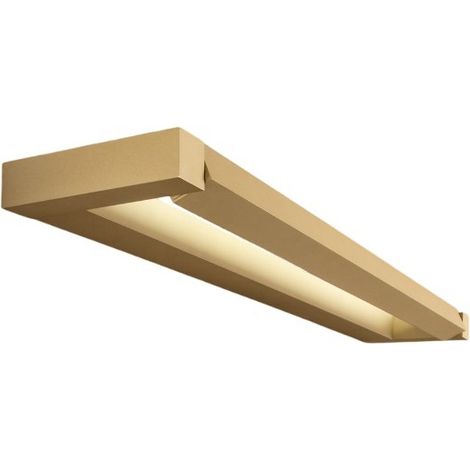 Applique Murale Led Slim 18 W, Cct 2700 K-4000K, L. 59,2 Cm, Orientable, 1440 Lm, Ip20 - Perenz - Doré (1/4)
