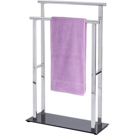 Porte-serviettes double barre en acier inoxydable LAVA (1/4)