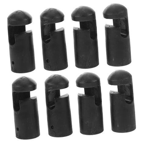 Fundas de repuesto para postes de trampolín (8 piezas), accesorios para la protección y fijación de la red de seguridad del trampolín. (1/5)