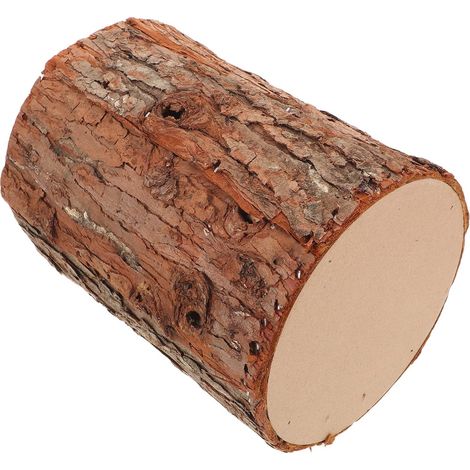 Ornements De Jetée en Bois Simulés Décoration Maison Décoration De Mariage Rustique Ornements en Bois De Noël Light Brown (1/5)