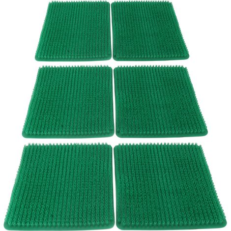 6 coussins de ponte PE verts pour poulailler, accessoires de nidification pour poules pondeuses, lot de 6 (1/5)