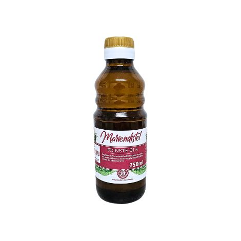 Huile de chardon-Marie pressée à froid 250 ml Pour chiens et chats Pour le foie Pour une peau et un pelage sains Paul & Paulina (1/2)