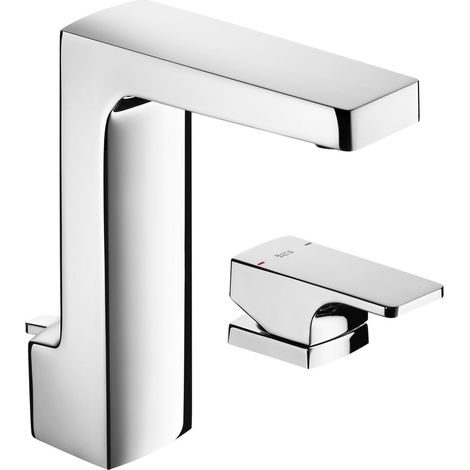 ROCA A5A3801C00 L90 Grifo Monomando Lavabo Man Rep con Desagüe Automático Cromo - ref: A5A3801C00 (1/2)