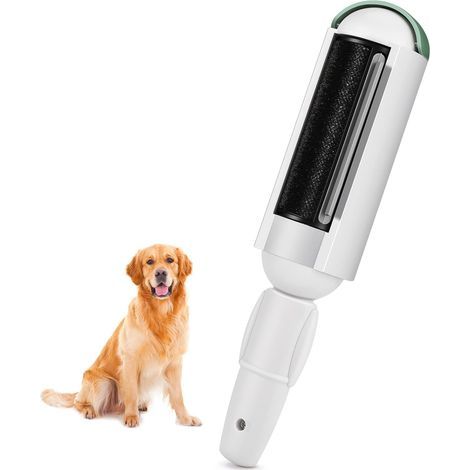 Brosse pour chiens, brosse anti-poils d'animaux, brosse anti-peluches pour chiens, également pour nettoyer la laine des lits et des pulls (Vert)-AquaForge (1/5)