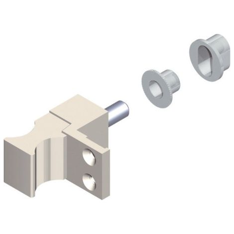 Verrou pour porte coulissante en applique - CROISEE DS Anodisé 14,5