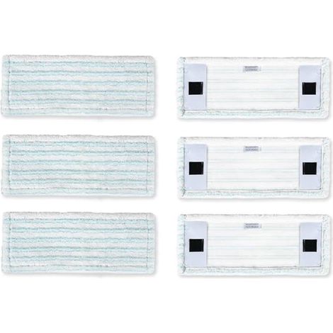 Couvoirs en microfibre pour Clean Leifheit du ou 52120, 52121, accessoires à vide, tissu de sol réutilisable, coussinets de nettoyage souple (1 ensemble de 6) (1/5)