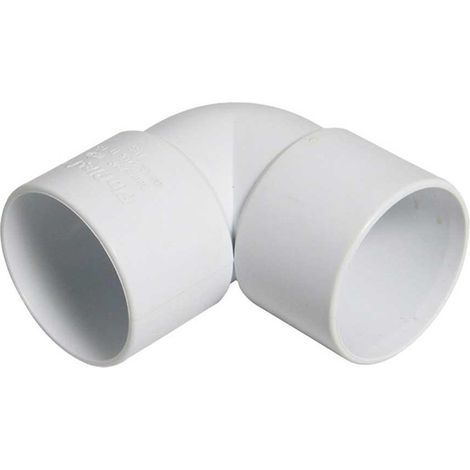WS10W FloPlast 32mm 90deg Bend ABS Solvent White (1/2)