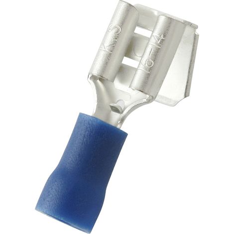 Cosse faston RS PRO, Isolé, Bleu