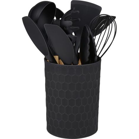 alpina Ensemble d'ustensiles de cuisine Noir H17.8xl12.3xL12.3cm (1/5)
