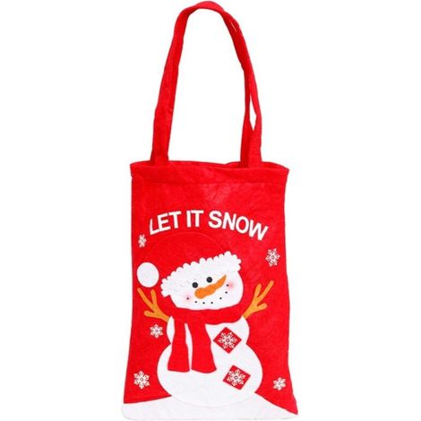 Décoration de Noël, cadeau, sacs de 22,5 52 cm, grands sacs de rangement réutilisables en feutre de Noël Sacs cadeaux de Noël, sacs fourre-tout de Noël avec poignées, for enfants filles femmes fourn (1/5)