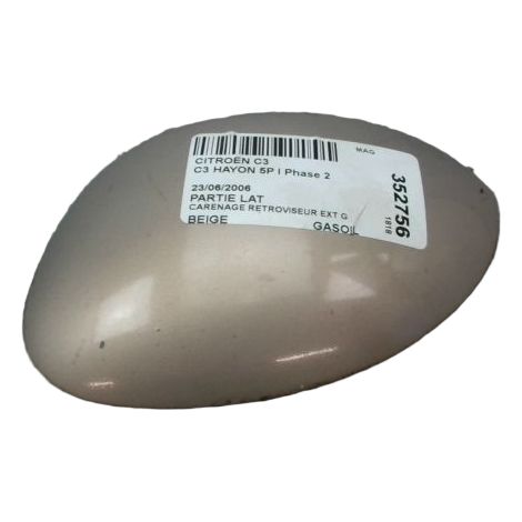 [PRODUIT D'OCCASION] Carenage Retroviseur Exterieur Gauche CITROEN C3 I Phase 2 2005-2010 ♻️ Ref Oe. 815269 - Garantie à vie (1/3)