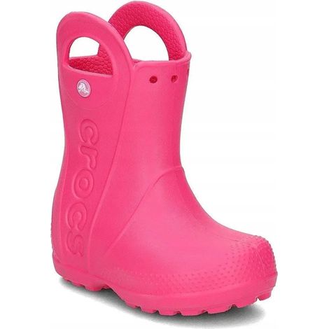 CROCS HANDLE RAIN BOOT KIDS 12803 J35EU3435 CANDY PINK (1/5)