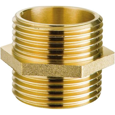 Raccord laiton mâle/mâle laiton diam.1" (1/2)