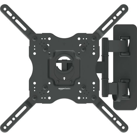 Support mural pour téléviseur adapté aux téléviseurs de 26 à 55 pouces (66 cm à 140 cm), rotatif et inclinable, convient aux téléviseurs plats et incurvés, norme VESA 100x100 mm à 400x400 mm, capacité (1/5)