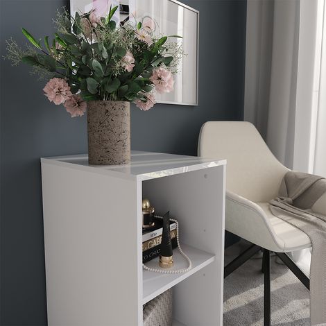 Cómoda Sherry, Blanco/blanco alto brillo, 40.2 x 76 cm, Vicco (1/5)