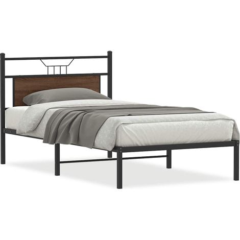 Maison Exclusive - Estructura de cama sin colchón madera marrón r