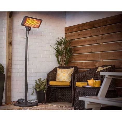 La Hacienda 69526 Free Standing Quartz Electric Outdoor Garden PatioHeater (1/5)