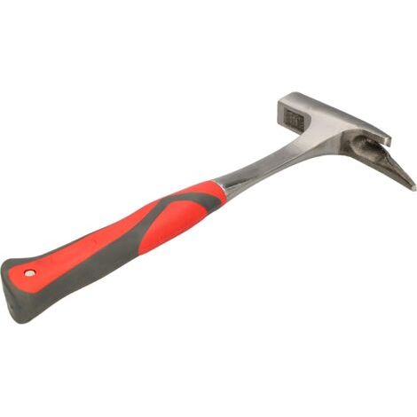 Marteau de couvreur 1000 g avec porte-clou magnétique en acier forgé robuste pour enlever les clous Amortissement des vibrations Poignée en caoutchouc-NANOTEH (1/5)