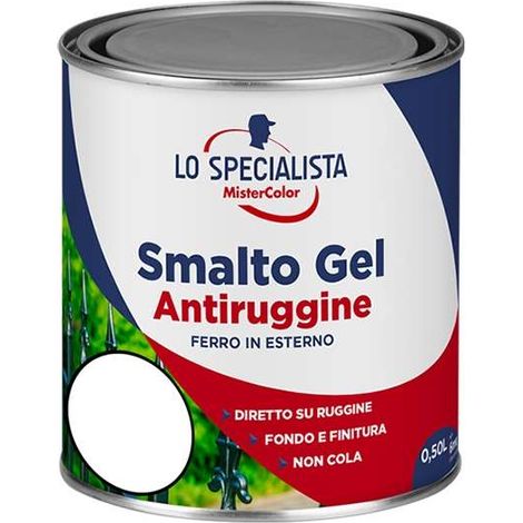 Smalto a solvente antiruggine Bianco 0,5 l