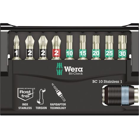 Wera Bit-Check 10 Stainless 1 SB, 10-teilig 05073630001 Edelstahlt Torx (1/5)