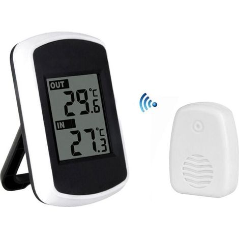 Wireless LCD Thermometer Indoor Outdoor Temperature Measurement Room Temperature Tester MUMU