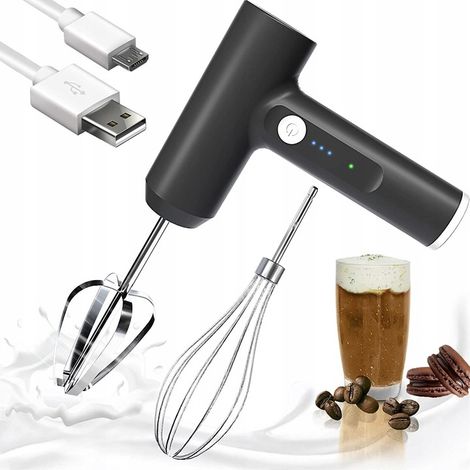 Elektrischer Milchaufschäumer, Kaffeerührgerät, Mixer, Eierquirl