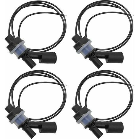 Lot de 4 Capteurs de Niveau deau,Interrupteur Flotteur Pour, Pompe Capteur Niveau eau Interrupteur De Niveau Automatique pour Aquarium de Piscine (1/4)
