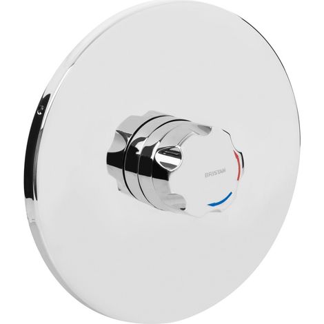 Bristan OPAC Thermostatic Concealed Mini Shower Valve with Handwheel - Chrome (1/3)