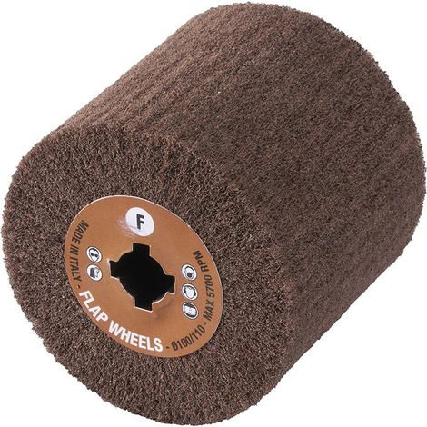 Rueda de tela abrasiva para satinador de grano fino 100 x 100 Fervi RLP100/F