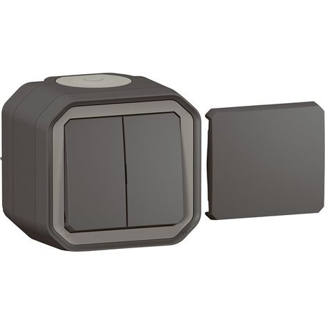 Legrand 069789L Transformador estanco reversible para realizar 5 funciones Plexo IP55 IK08, completo, para montaje