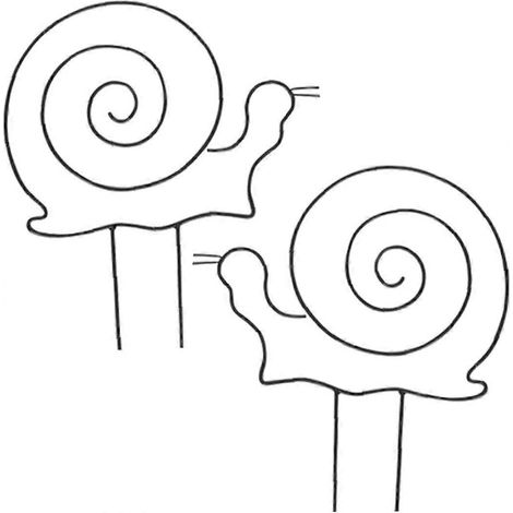 Scail State Kletterpflanzenstütze aus Eisen, Regal für Kletterpflanzen und Blumen, 2er-Set (Schlange)