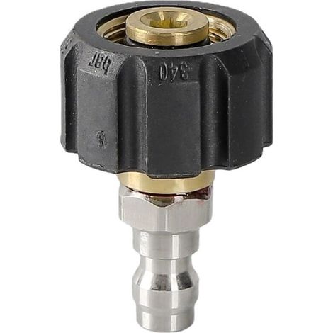 1 Stück, Hochdruckreiniger-Adapterset M22 14 mm + 1/4 QRP Schnellanschluss (1/3)