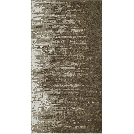 Tappeto lavabile antiscivolo in ciniglia jacquard Tamigi Mud