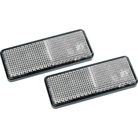 Catadioptres blancs dimensions 57x40 mm X 2