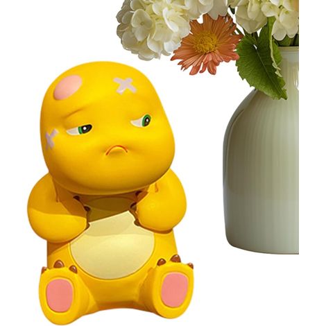 Cartoon kleine gelbe Figur handgemachte Miniaturfigur