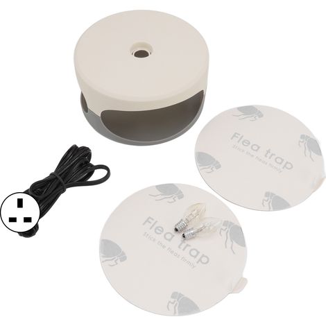 Ortviai Piège à Puces Adhésif avec Dôme, Modèle SK111, 2 Disques Colle + 2 Ampoules LED, 220 V (1/5)